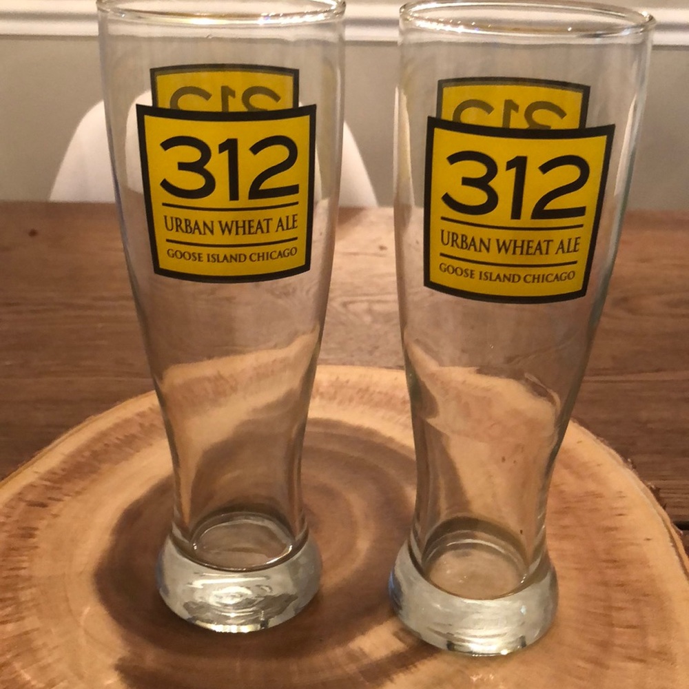 312 Goose Island glasses